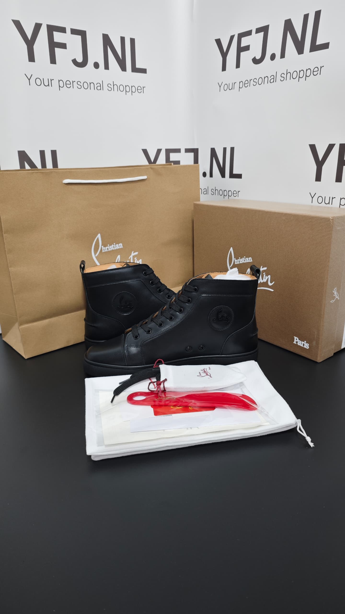 Christian Louboutin Zwart Leer