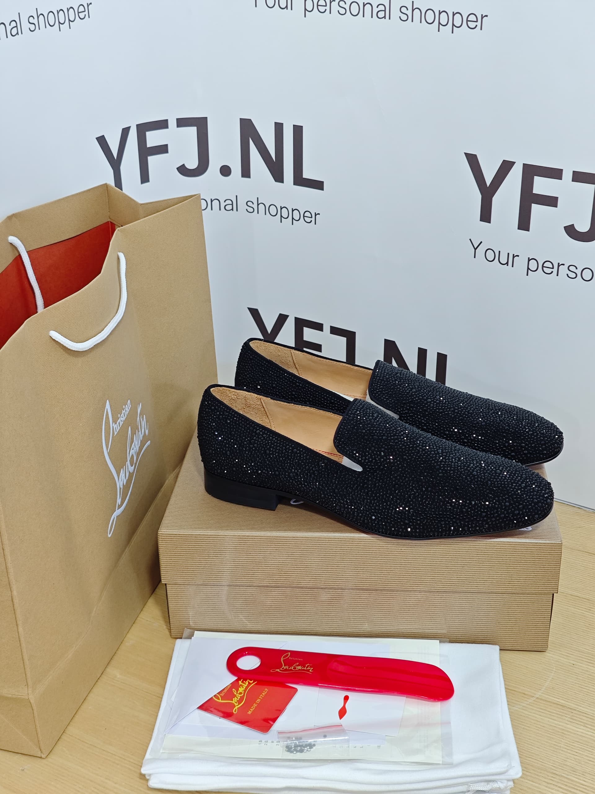 Christian Louboutin Instappers Zwart