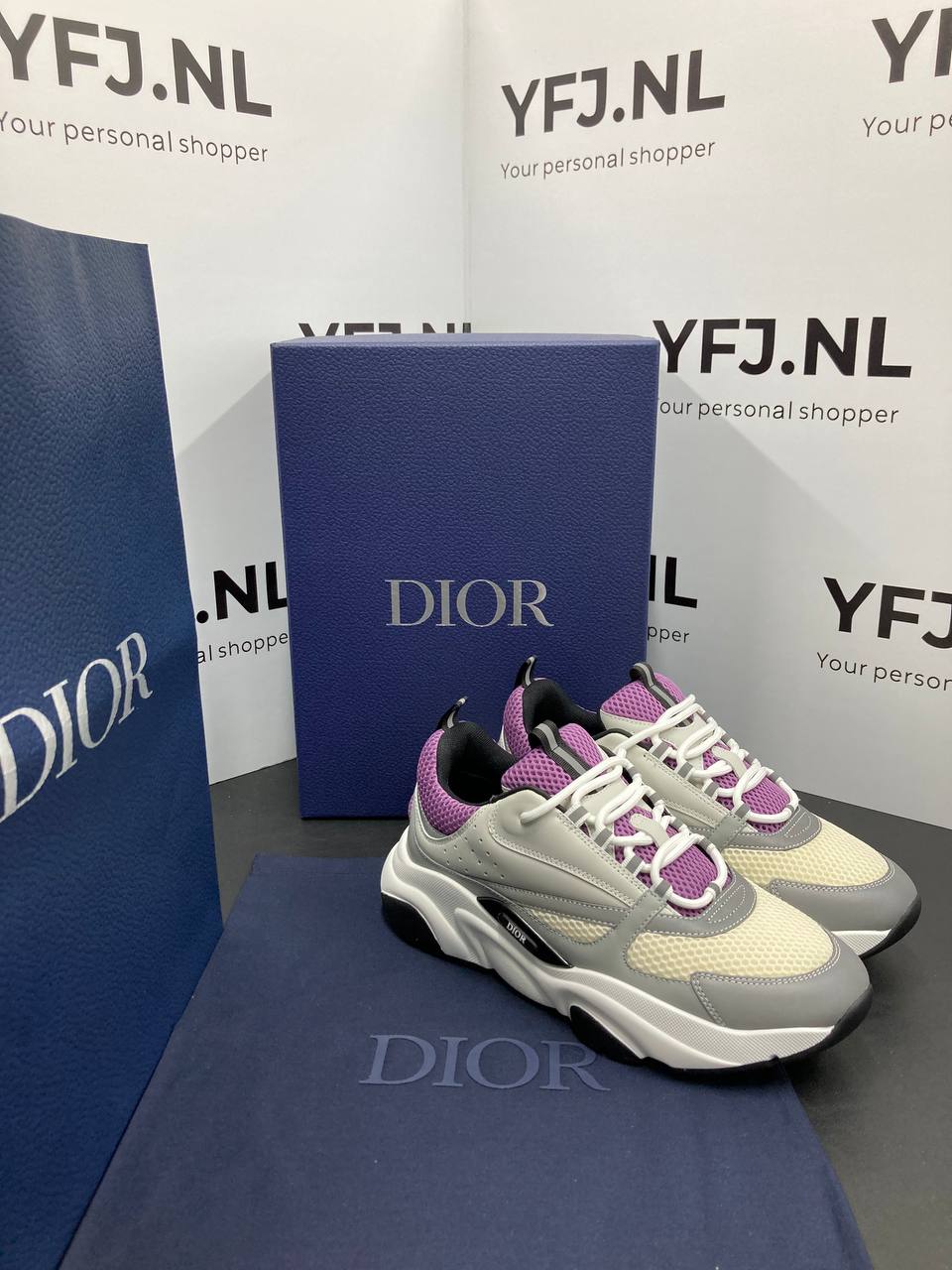 DIOR B22 Grijs Paars