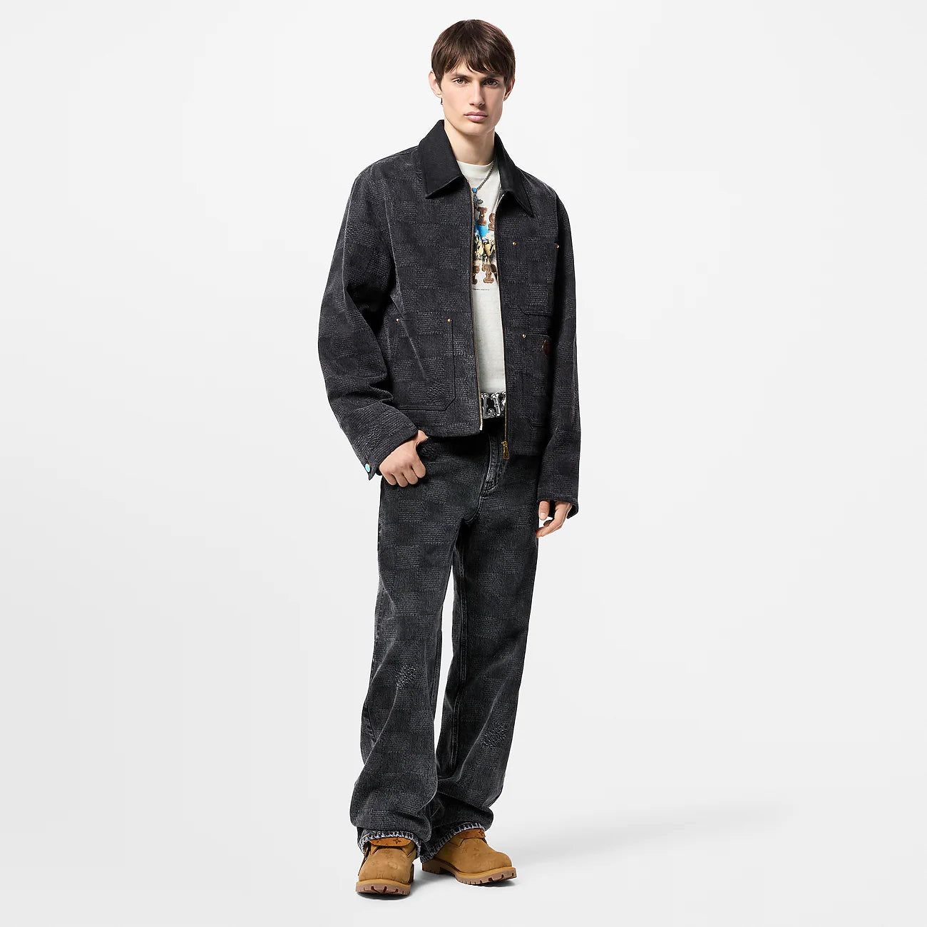 LOUIS VUITTON DENIM JACKET+JEANS